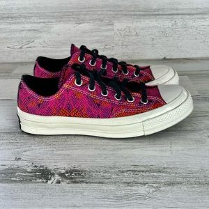 Converse CTAS Women’s Size7 Digital Daze Pink Egret Sneakers Python Print